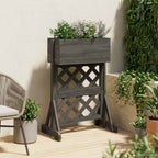 vidaXL Vertikales Gartengitter Grau 48 x 30 x 70,5 cm