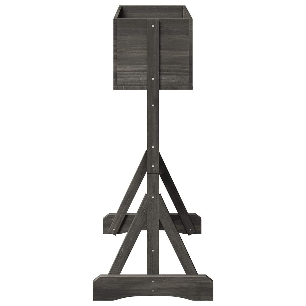 vidaXL Vertikales Gartengitter Grau 48 x 30 x 70,5 cm