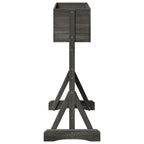 vidaXL Vertikales Gartengitter Grau 48 x 30 x 70,5 cm