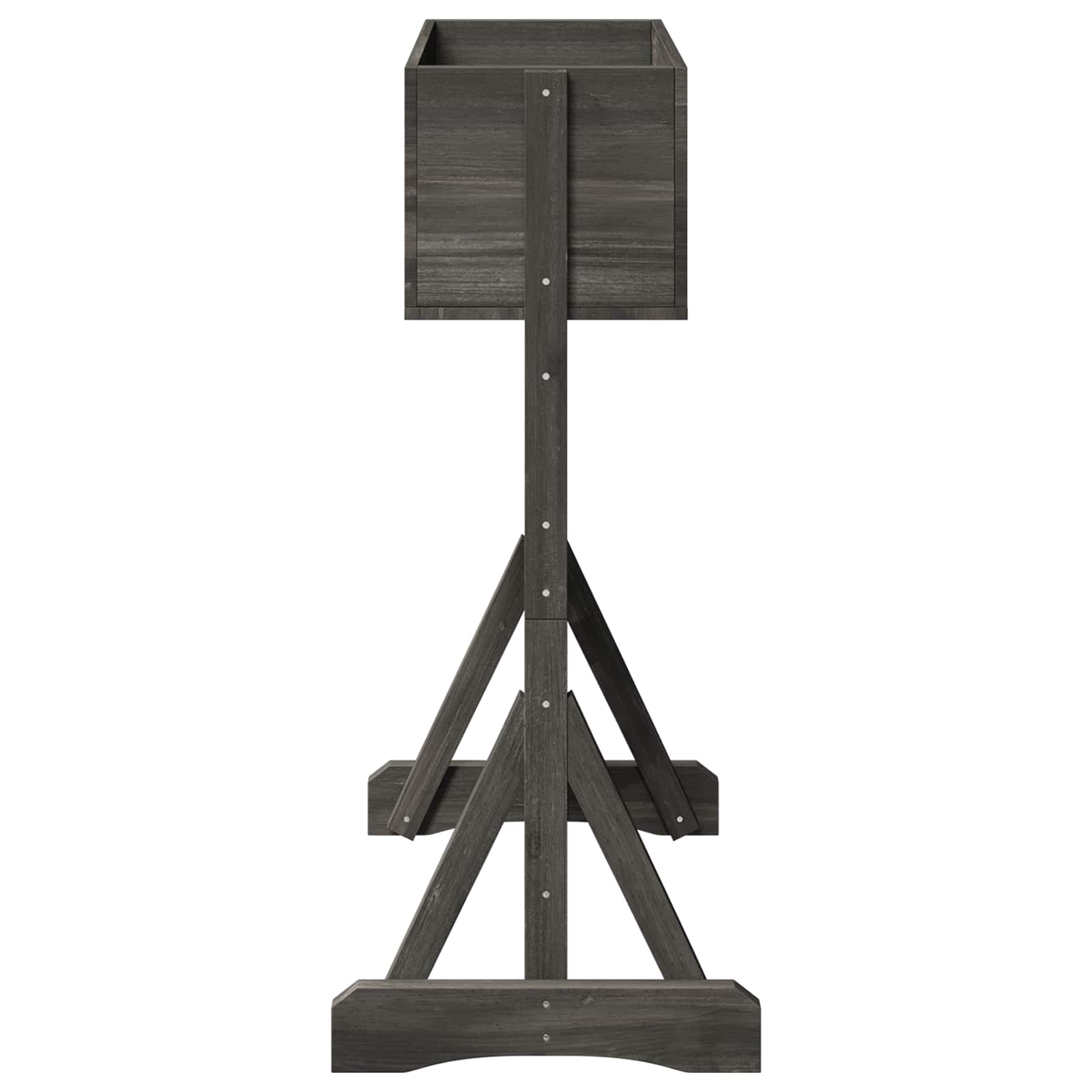 vidaXL Vertikales Gartengitter Grau 48 x 30 x 70,5 cm
