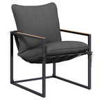 vidaXL Gartensofa-set 4 pcs Schwarz und Anthrazit Stahl