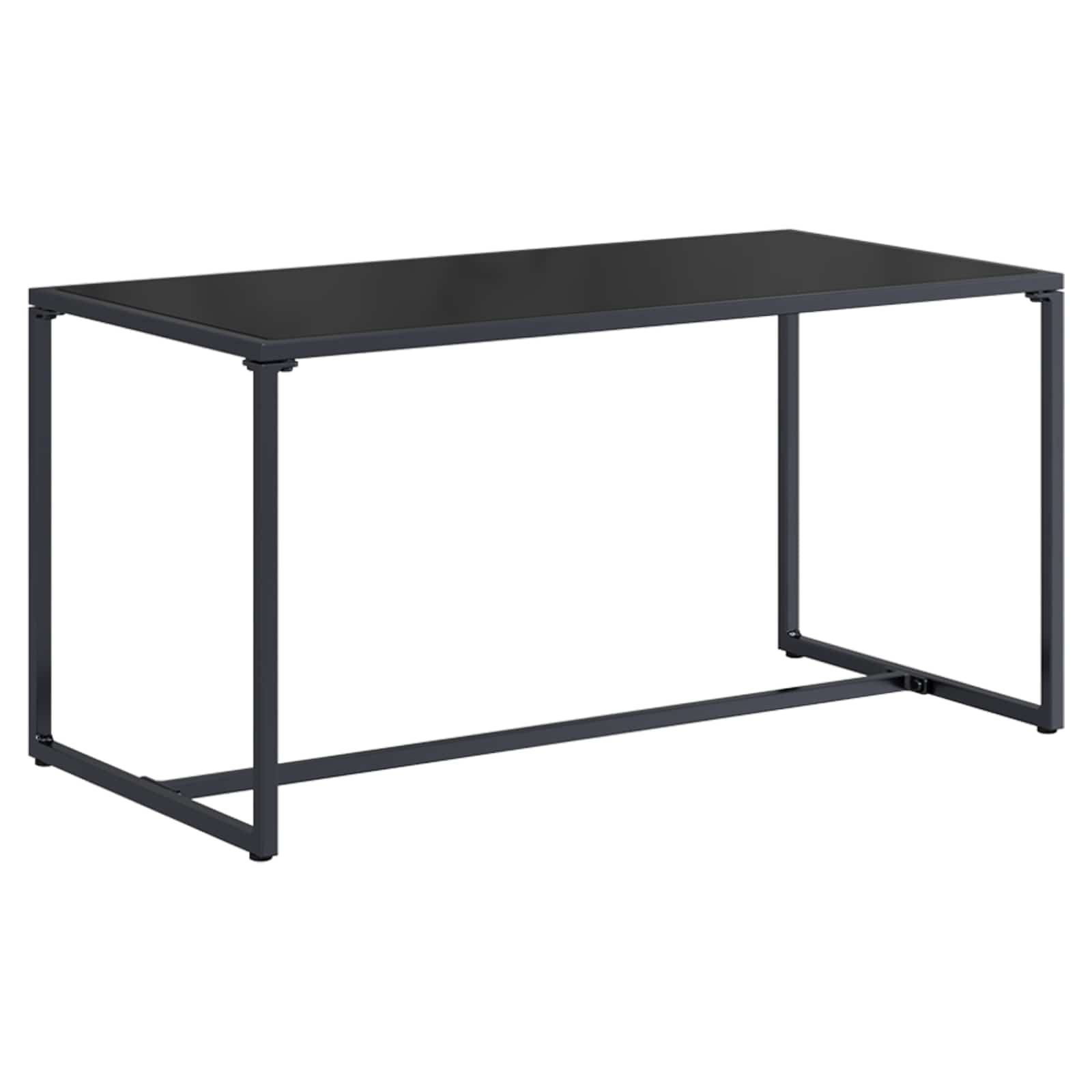 vidaXL Gartensofa-set 4 pcs Schwarz und Anthrazit Stahl