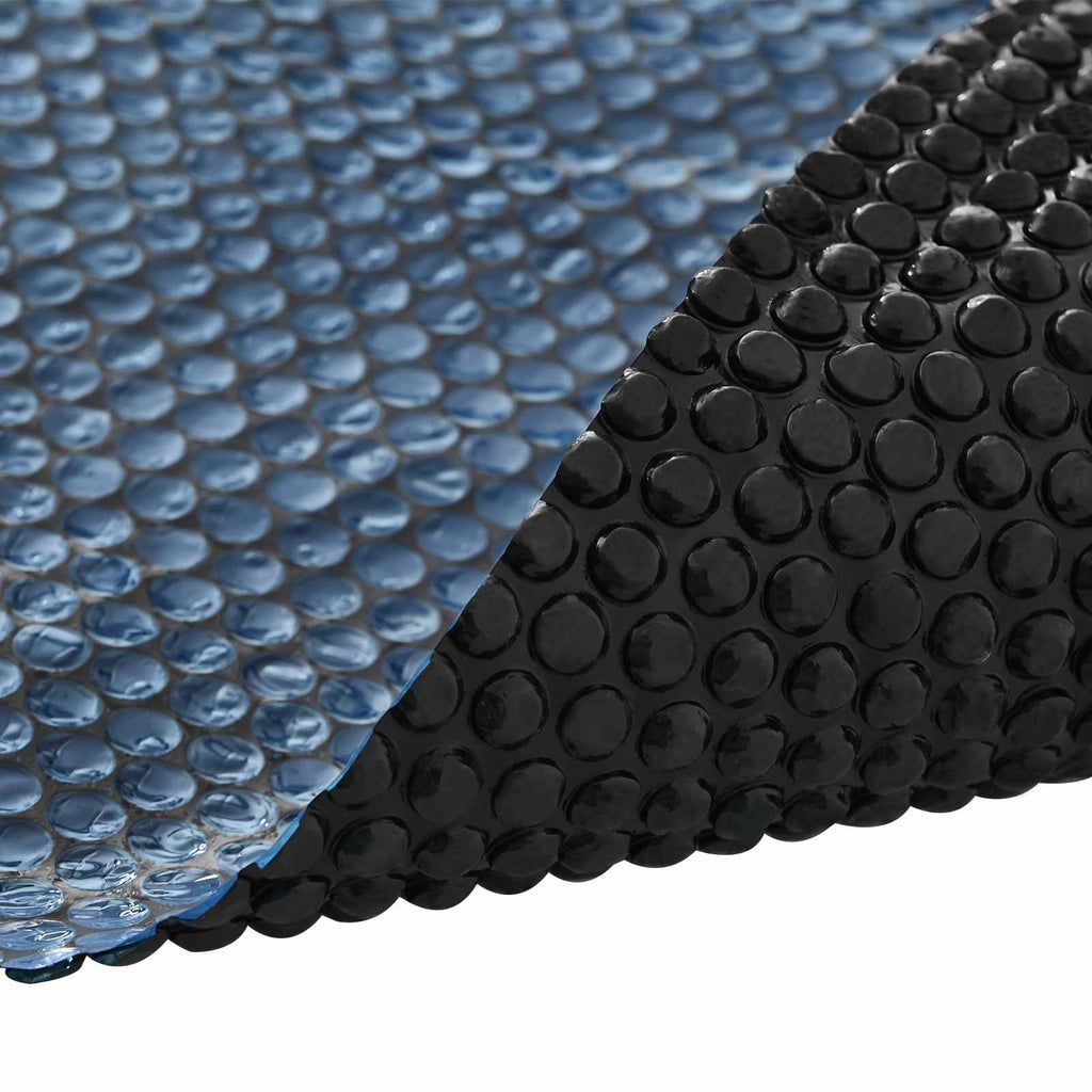 vidaXL Solar Poolabdeckung Ø 600 cm 110 μm Rund PE Schwarz und Blau