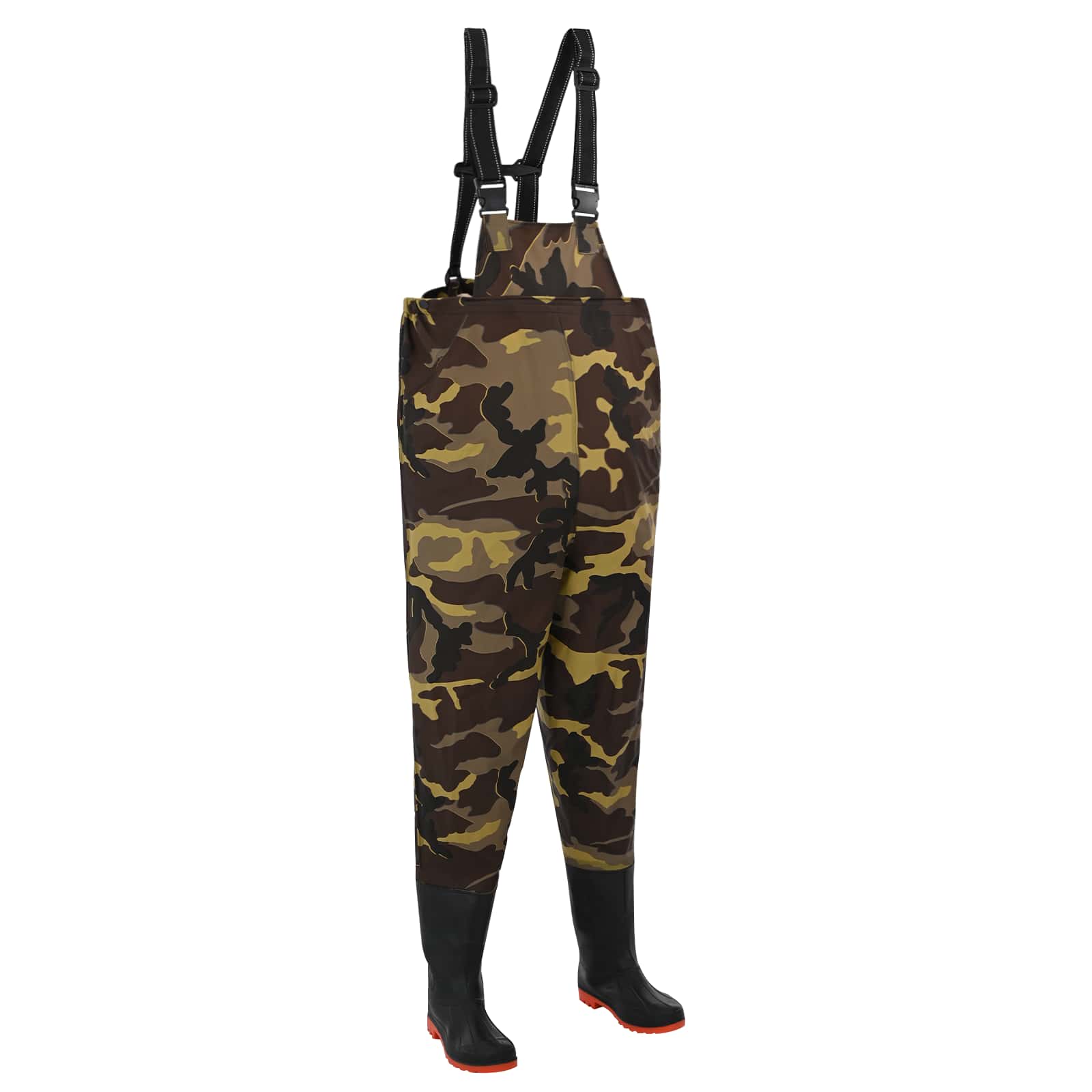 vidaXL Wathose mit Stiefeln PVC-beschichtetes Polyester Größe 38
