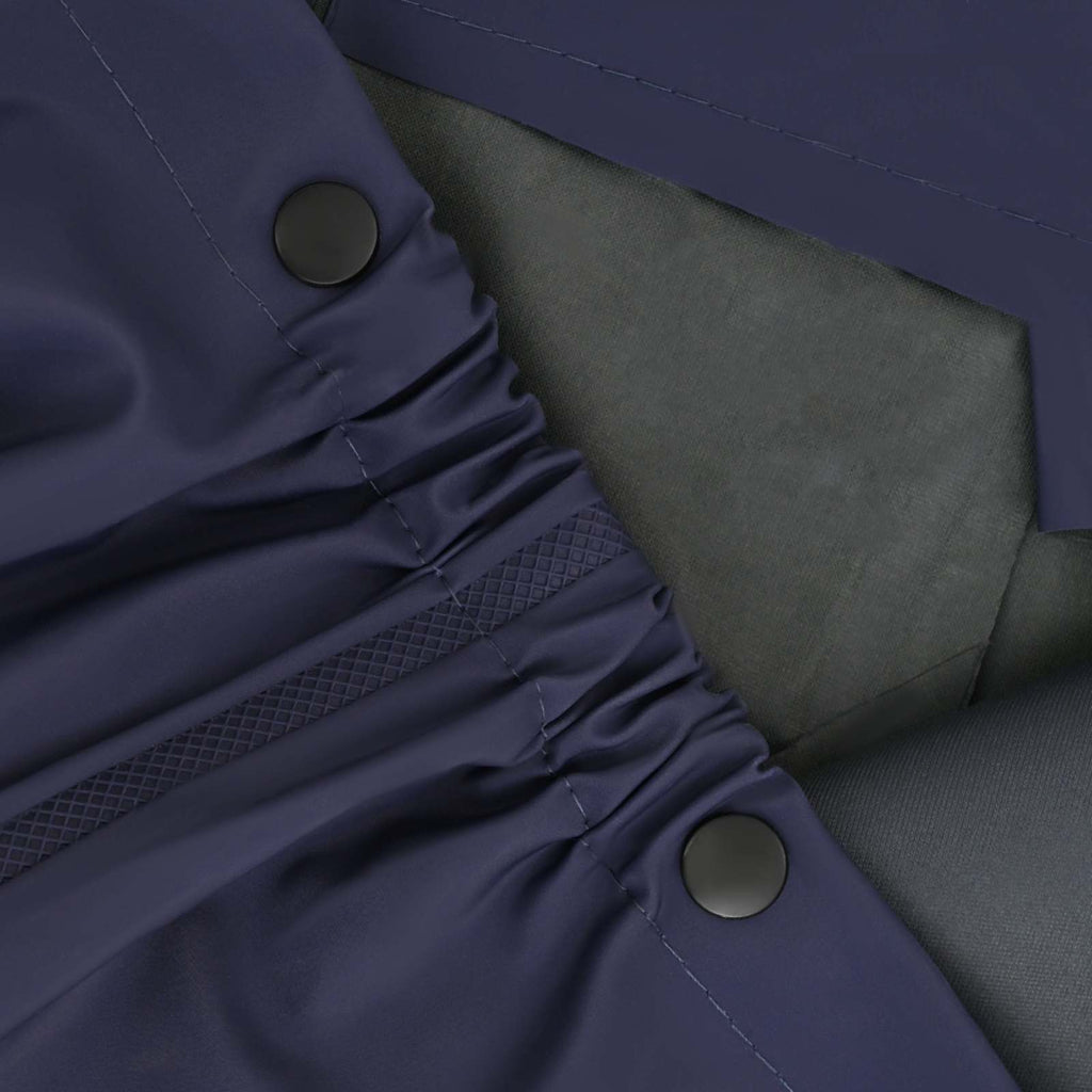 vidaXL Wathose mit Stiefeln PVC Strickstoff Größe 46 Blau