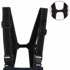 vidaXL Wathose mit Stiefeln PVC Strickstoff Größe 46 Blau
