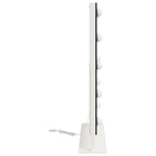 vidaXL LED Schminkspiegel Weiß 44 x 10 x 53 cm Glas und Stahl