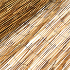 vidaXL Gartenzaun Kohlenstoff 400 x 100 cm Schilf