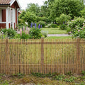 vidaXL Gartenzaun Kohlenstoff 400 x 100 cm Schilf