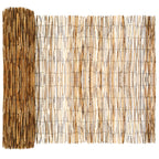 vidaXL Gartenzaun Kohlenstoff 400 x 100 cm Schilf