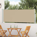 vidaXL Ausziehbares Seitenmarkise Beige 300 x 100 cm Polyester