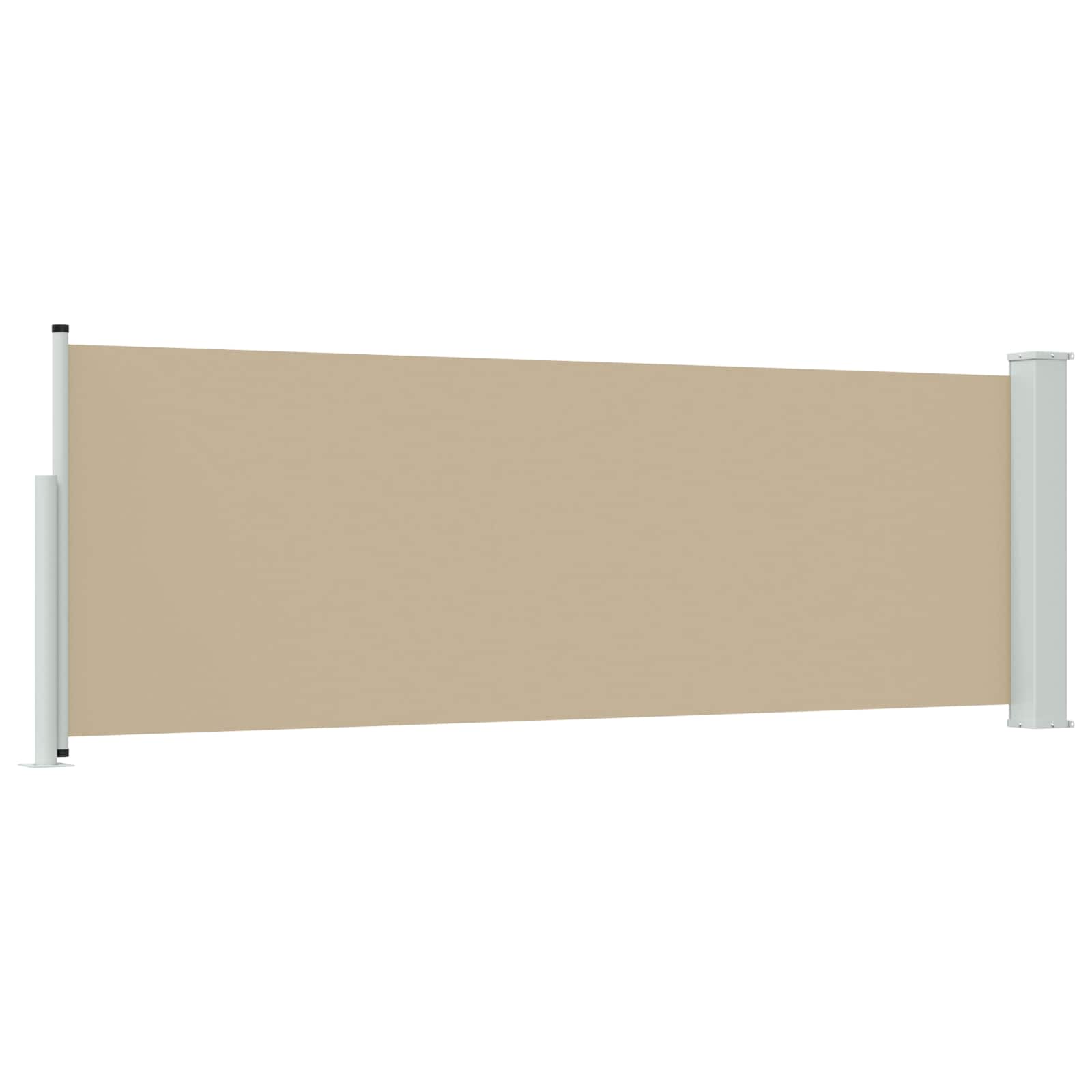 vidaXL Ausziehbares Seitenmarkise Beige 300 x 100 cm Polyester