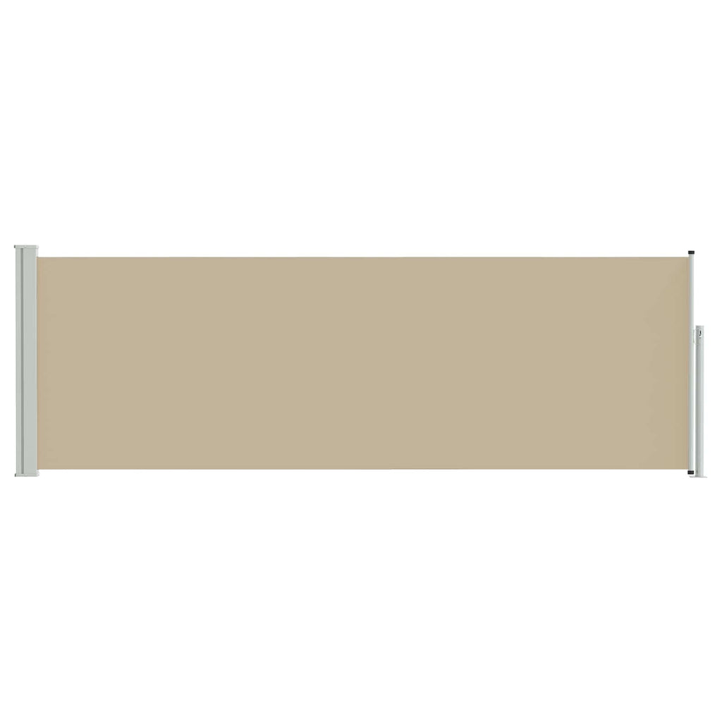 vidaXL Ausziehbares Seitenmarkise Beige 300 x 100 cm Polyester