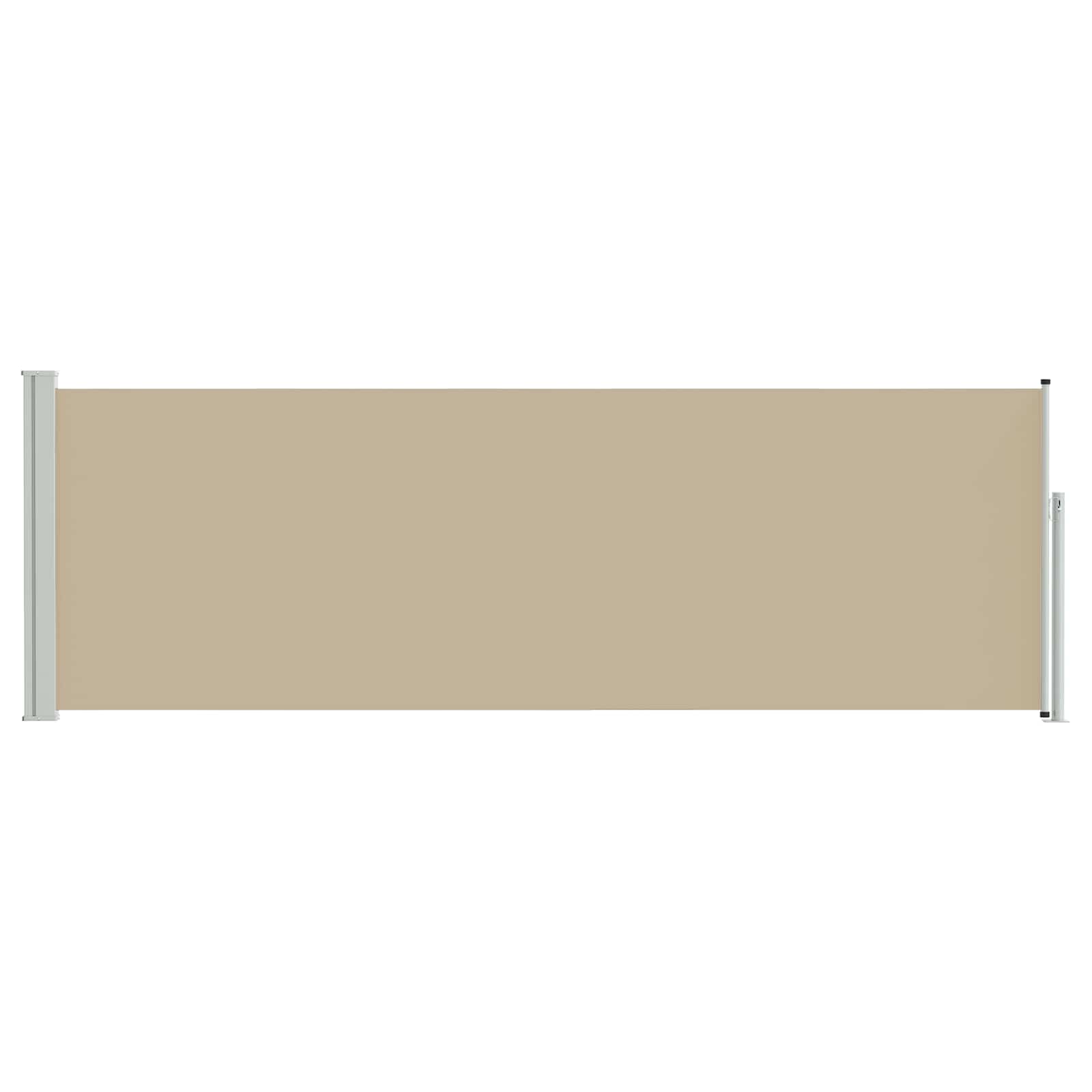vidaXL Ausziehbares Seitenmarkise Beige 300 x 100 cm Polyester