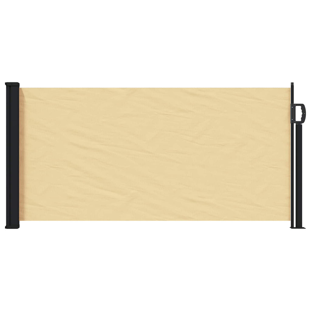 vidaXL Ausziehbares Seitenmarkise Sand 300 x 100 cm Polyester