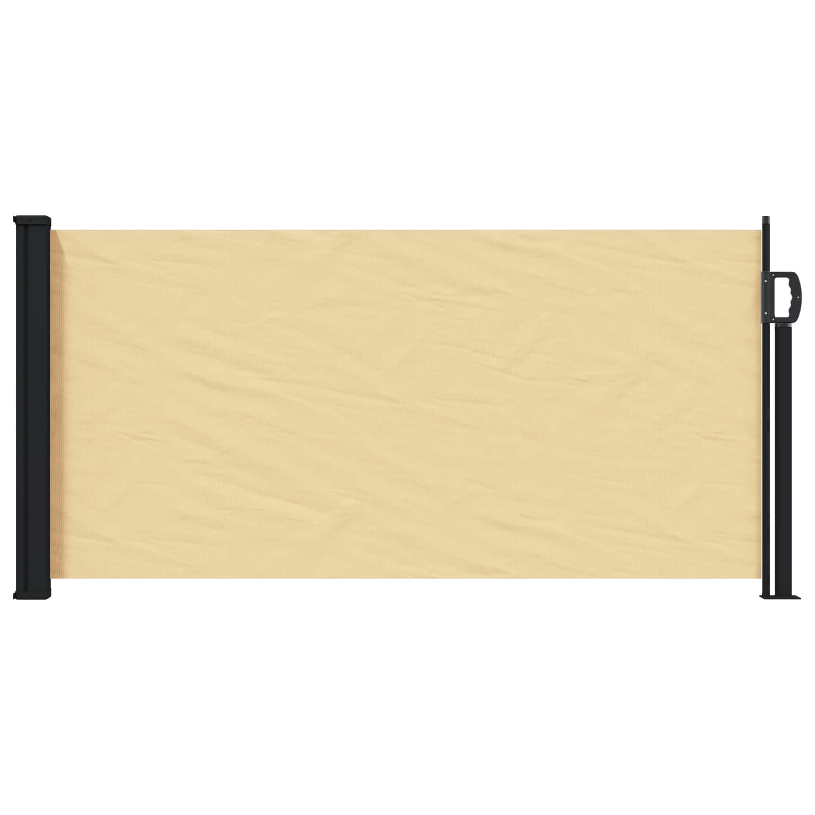 vidaXL Ausziehbares Seitenmarkise Sand 300 x 100 cm Polyester