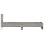 vidaXL Bettgestell mit Kopfteil Grau Sonoma 80 x 200 cm