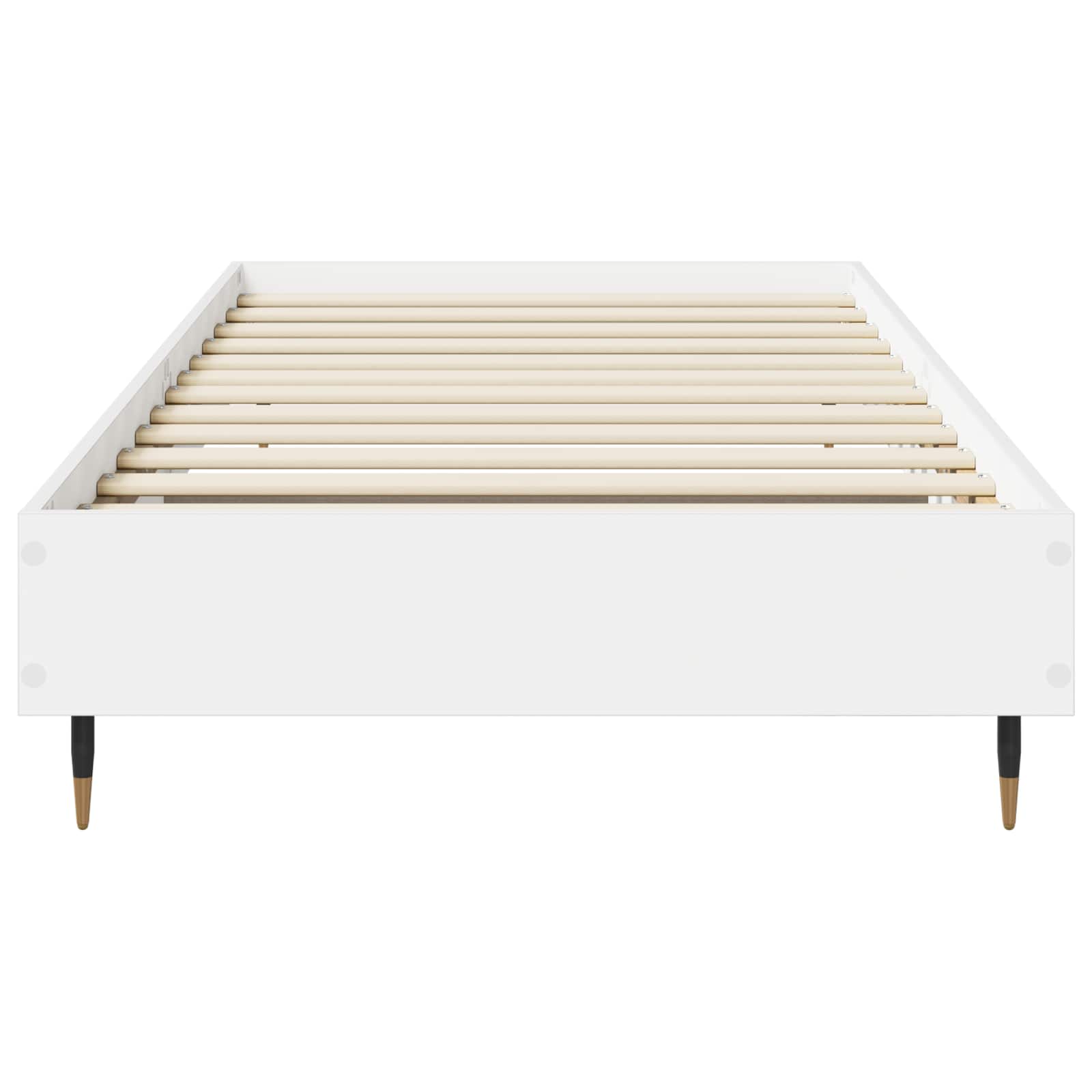 vidaXL Bettrahmen Weiß 80 x 200 cm Holzwerkstoff