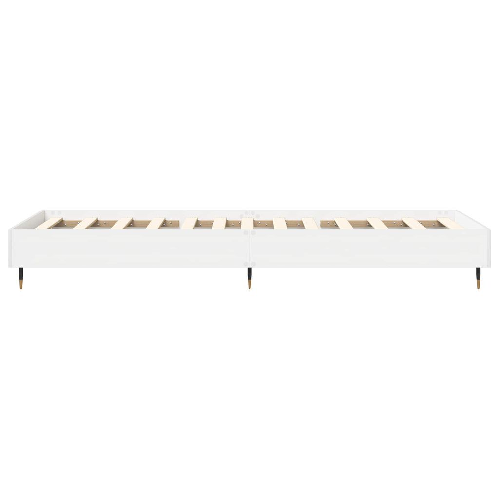 vidaXL Bettrahmen Weiß 80 x 200 cm Holzwerkstoff