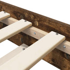 vidaXL Bettrahmen Geräucherte Eiche 80 x 200 cm Holzwerkstoff