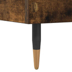 vidaXL Bettrahmen Geräucherte Eiche 80 x 200 cm Holzwerkstoff