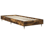 vidaXL Bettrahmen Geräucherte Eiche 80 x 200 cm Holzwerkstoff