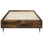 vidaXL Bettrahmen Geräucherte Eiche 80 x 200 cm Holzwerkstoff