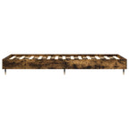 vidaXL Bettrahmen Geräucherte Eiche 80 x 200 cm Holzwerkstoff