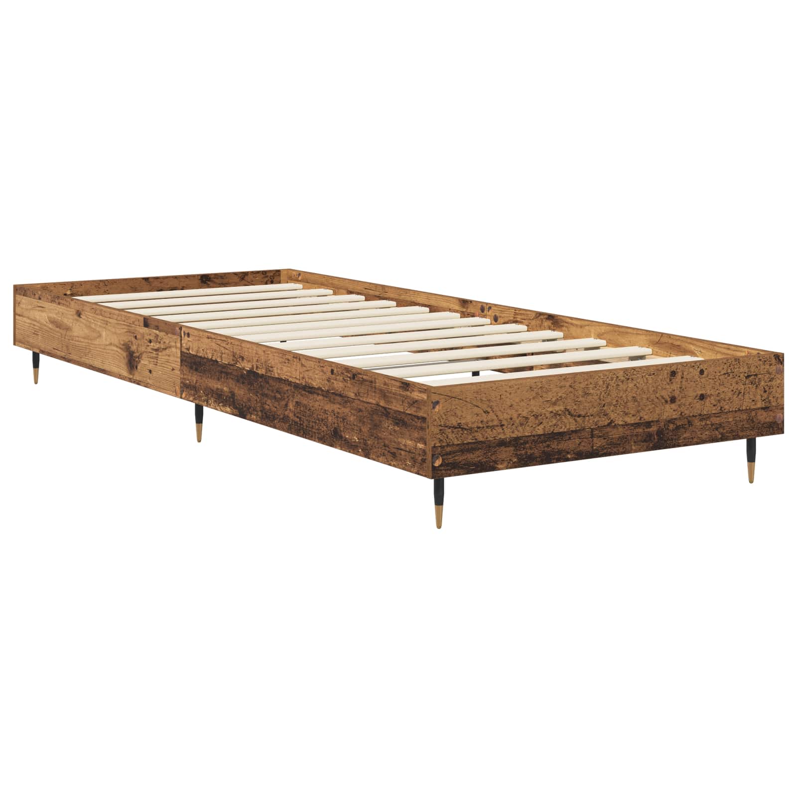 vidaXL Bettrahmen Altholz 80 x 200 cm Holzwerkstoff