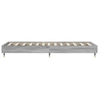 vidaXL Bettrahmen Grau Sonoma 80 x 200 cm Holzwerkstoff