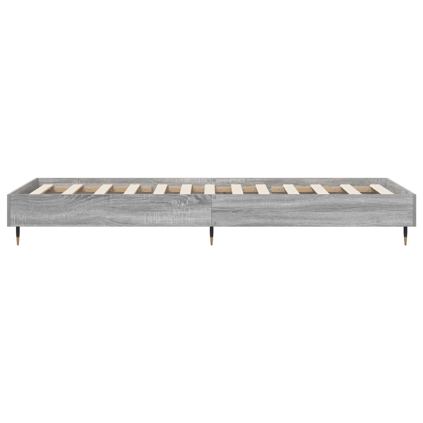 vidaXL Bettrahmen Grau Sonoma 80 x 200 cm Holzwerkstoff