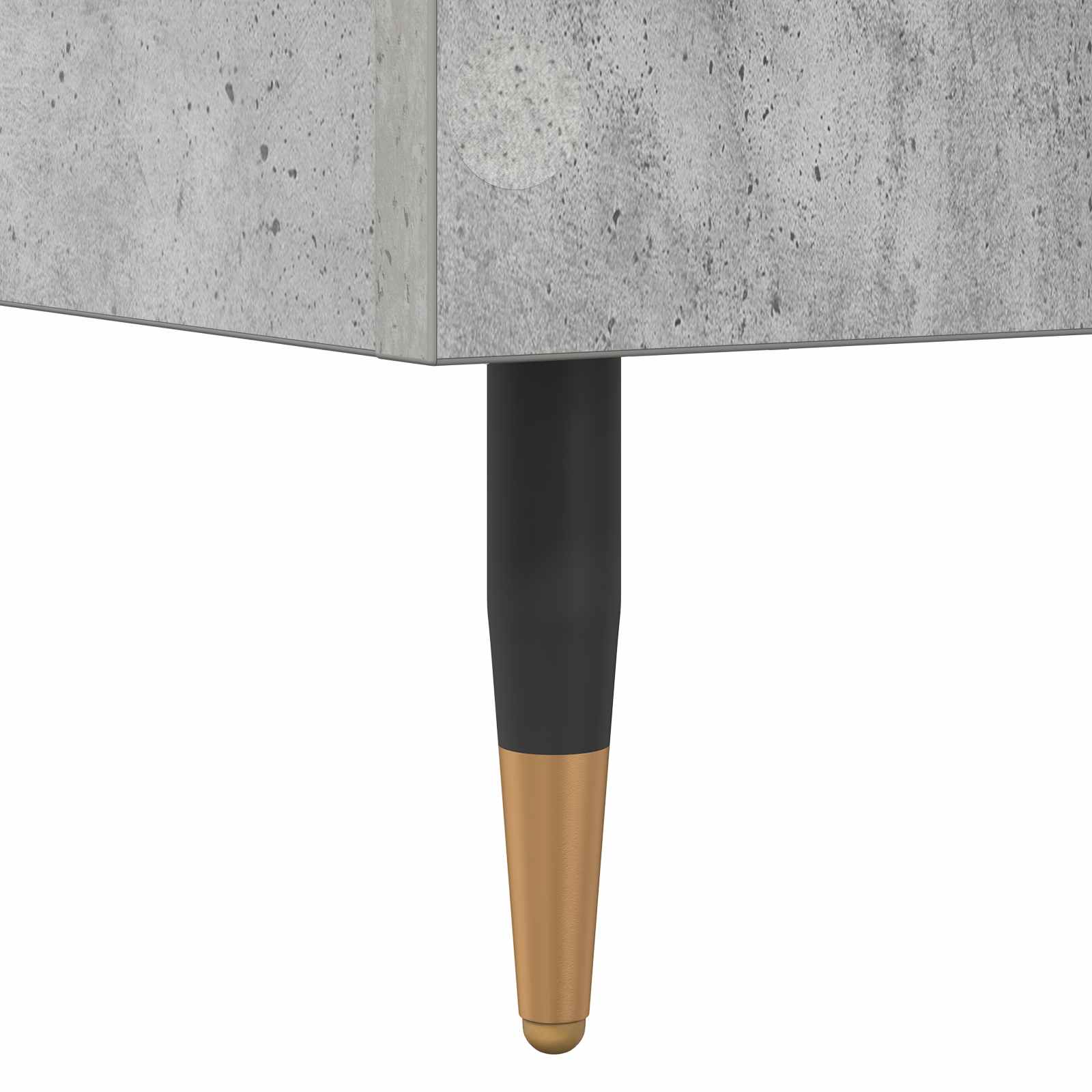 vidaXL Bettrahmen Betongrau 80 x 200 cm Holzwerkstoff