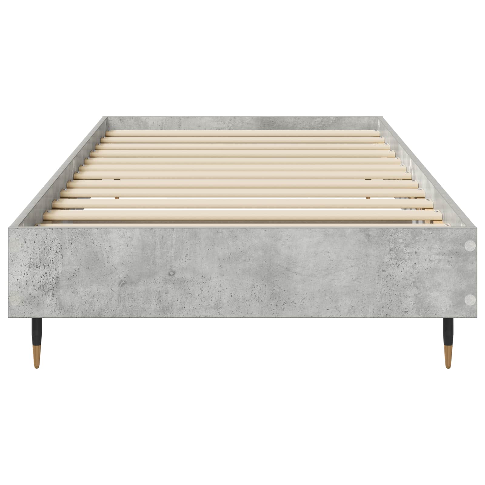 vidaXL Bettrahmen Betongrau 80 x 200 cm Holzwerkstoff