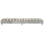 vidaXL Bettrahmen Betongrau 80 x 200 cm Holzwerkstoff