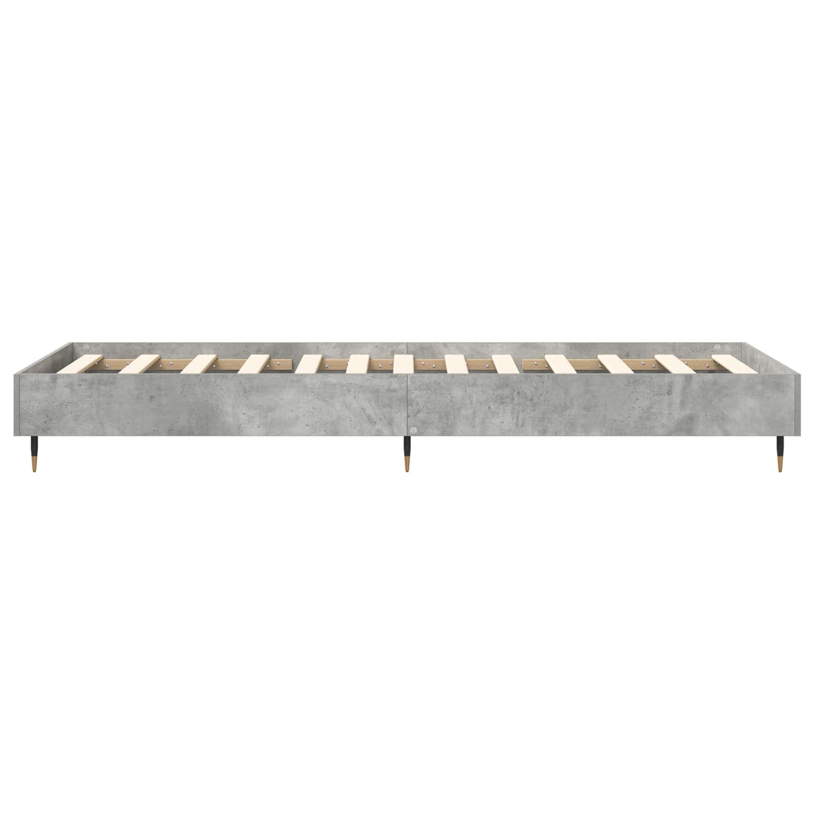 vidaXL Bettrahmen Betongrau 80 x 200 cm Holzwerkstoff