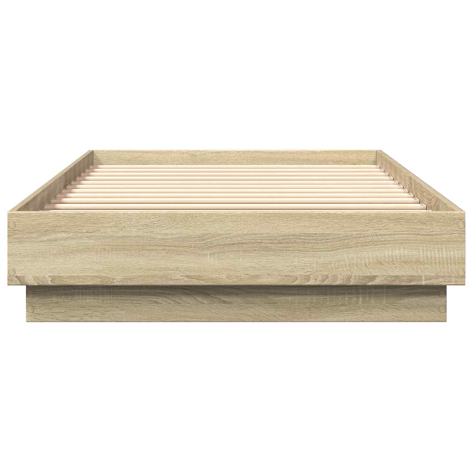 vidaXL Bodenbettgestell Sonoma-Eiche 80 x 200 cm Holzwerkstoff