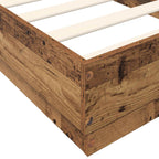 vidaXL Bodenbettgestell Altholz 80 x 200 cm Holzwerkstoff