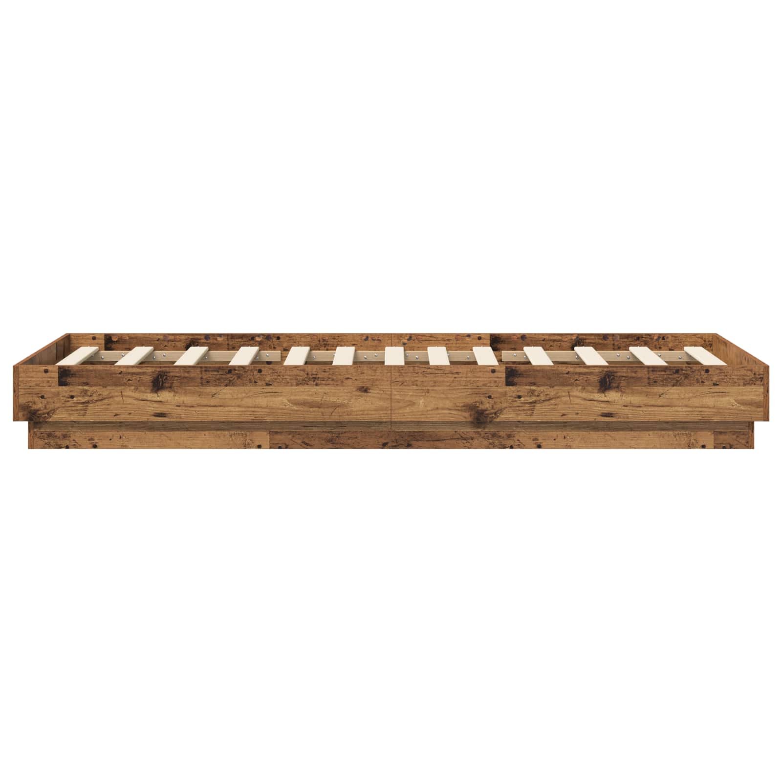 vidaXL Bodenbettgestell Altholz 80 x 200 cm Holzwerkstoff