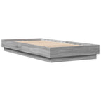 vidaXL Bodenbettgestell Grau Sonoma 80 x 200 cm Holzwerkstoff