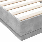vidaXL Bodenbettgestell Betongrau 80 x 200 cm Holzwerkstoff