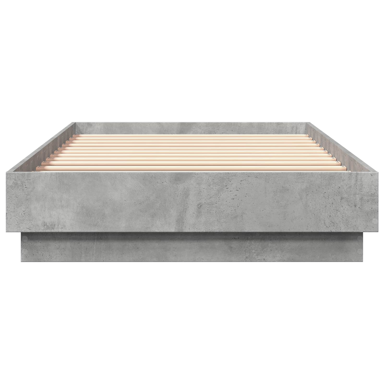 vidaXL Bodenbettgestell Betongrau 80 x 200 cm Holzwerkstoff