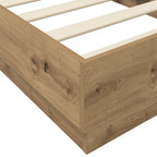 vidaXL Bodenbettgestell Artisan-Eiche 80 x 200 cm Holzwerkstoff