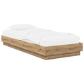 vidaXL Bodenbettgestell Artisan-Eiche 80 x 200 cm Holzwerkstoff