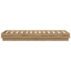 vidaXL Bodenbettgestell Artisan-Eiche 80 x 200 cm Holzwerkstoff