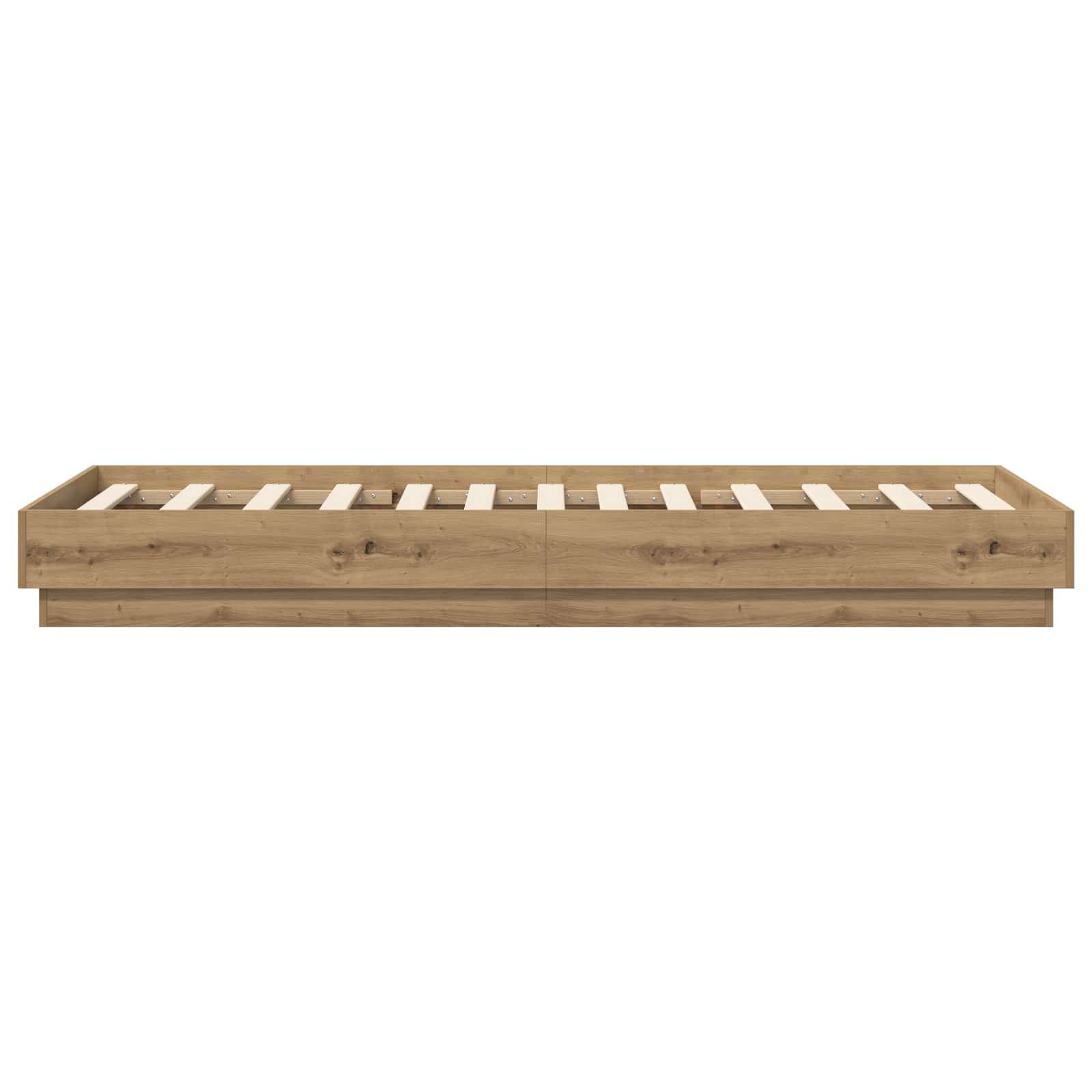 vidaXL Bodenbettgestell Artisan-Eiche 80 x 200 cm Holzwerkstoff