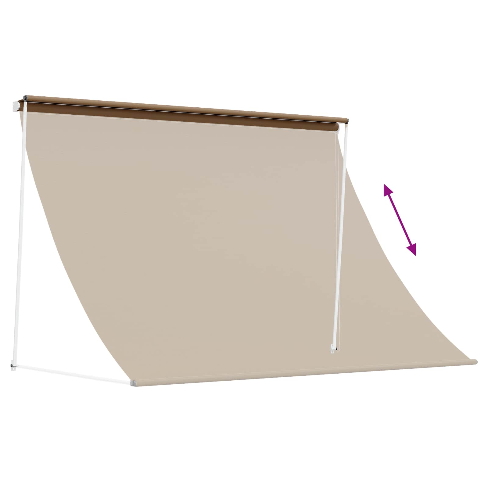 vidaXL Markise Beige 100 x 150 cm