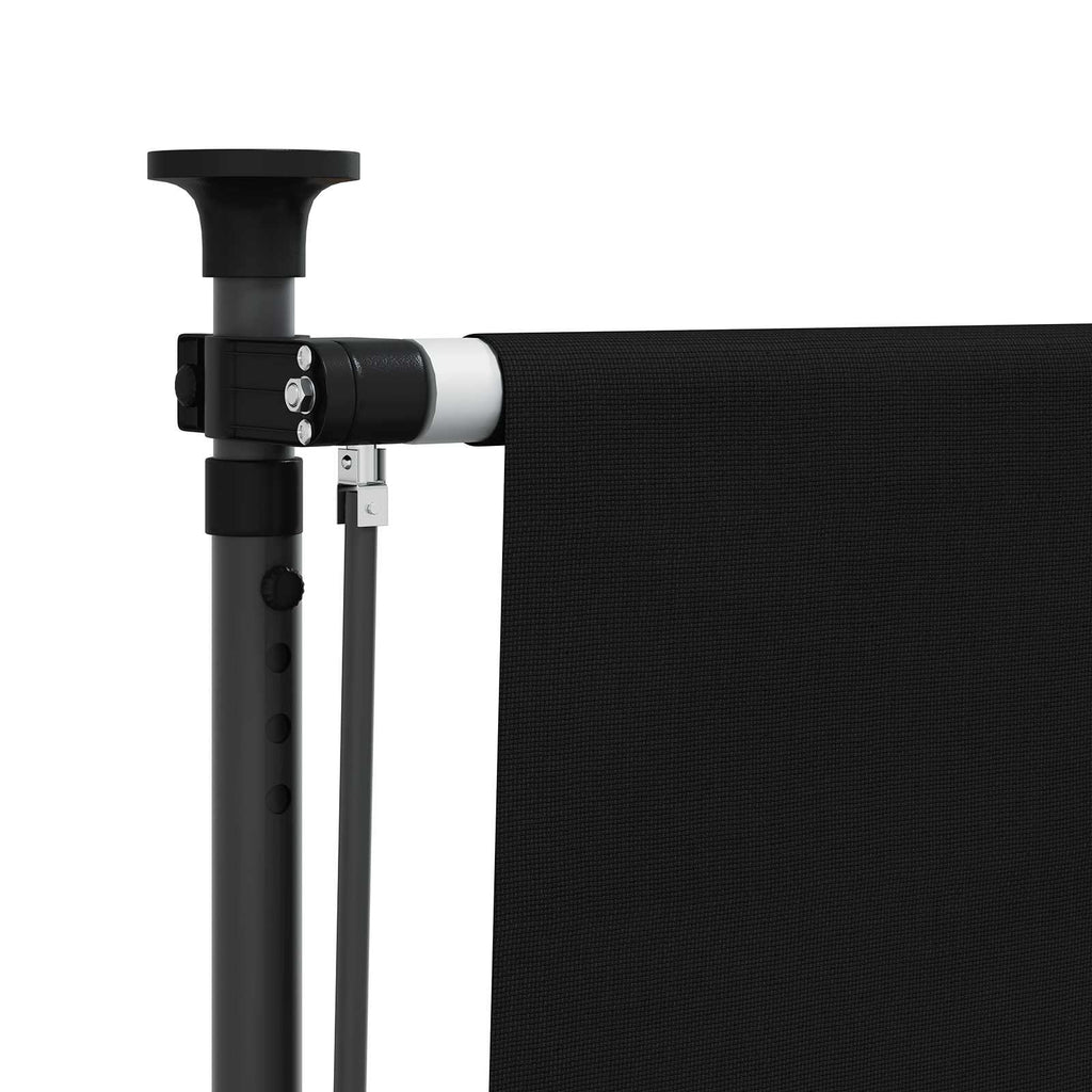 vidaXL Outdoor Rollo Schwarz 100 x 270 cm