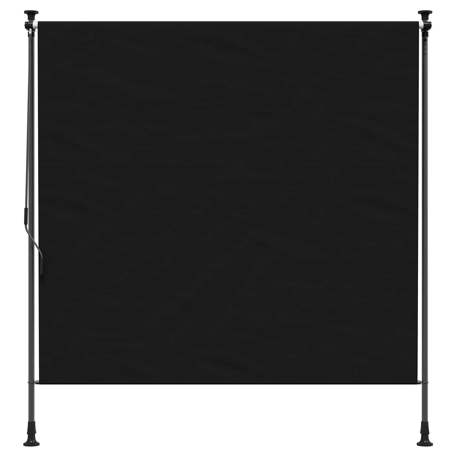 vidaXL Outdoor Rollo Schwarz 100 x 270 cm