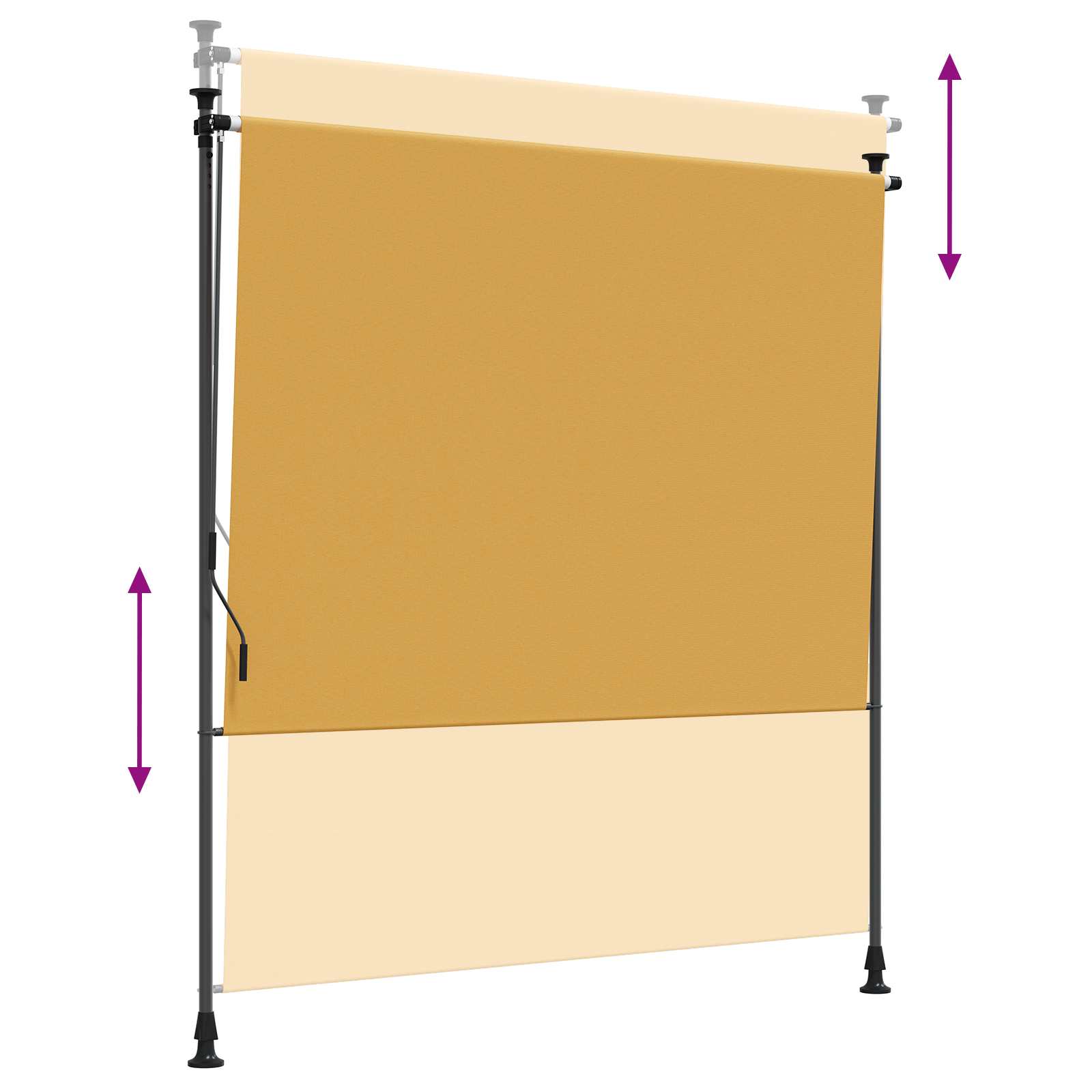 vidaXL Outdoor Rollo Sand 100 x 270 cm