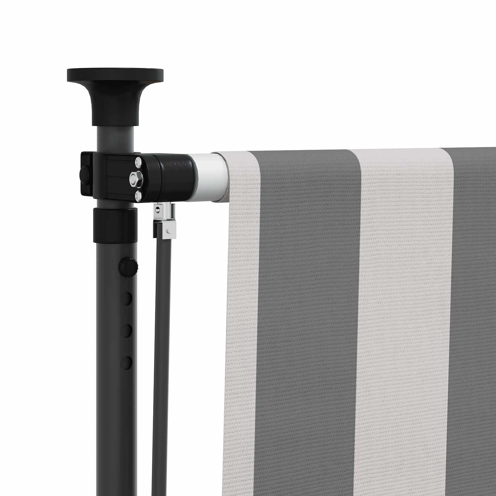 vidaXL Outdoor Rollo Anthrazit und Weiß 100 x 270 cm